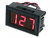 7 to 150VDC Red LED Mini Panel Meter, Snap-in