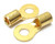 Gold Plated Ring Terminal, 8 AWG, 10 Ring, 25 Piece