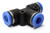 6mm (1/4 in.) Pneumatic Push in TEE Fitting, Quick Connect