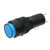 Round Miniature Panel Light, 12 Volt DC Blue