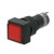 Square Miniature Panel Light, 12 Volt DC Red