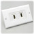 Dual HDMI Wall Plate with 90 Degree HDMI Exit Ports Dual HDMI Wall Plate with 90 Degree HDMI Exit Ports
