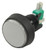 1-1/2 Inch Push Button Illuminated Game Switch - White