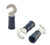 16 - 14 AWG Insulated Hook Terminals, #10 - 100 Pieces