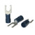 14 - 16 AWG Terminal Lug: Blue Locking Fork #8 - 100 Pieces