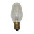 C7 130V Candelabra Screw Base Bulb - Smooth Clear