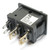 Rocker Switch, SPST, Illuminated, Orange LED