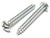 #14 x 2 Inch, Zinc-Plated Steel, Sheet Metal Screw, Pan Head, 100 Piece