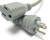 Hospital Grade 18/3 Coiled Extension Cord, NEMA 5-15, 10 Foot