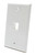 Single Gang Wall Plate, Supports 1 Keystone Insert