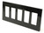 RPP Devices SL265-BK Decora Screwless 5-gang Wall Plate, Black, 10pcs RPP Devices SL265-BK Decora Screwless 5-gang Wall Plate, Black, 10pcs