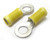 AMP 10-12AWG 1/4" Stud Yellow Ring Terminal, 100pc