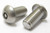 3/8"-16 x 3/4" Tamper Resistant Hex Button Head Machine Screw, Stainless, 20pcs