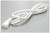 18/2 SJTW Replacement Power Cord, White, Single End