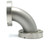 Conflat Flange (CF) CF 2-3/4 Inch Stainless Steel Fitting, 90 Degree Elbow