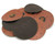 Merit Abrasives Power-Lock 80 Grit Sanding Discs, 4in, 50pk
