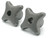 KIPP Palm Grips Quick Acting, Grey Cast Iron, 2pk
