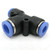8mm (5/16")-6mm (1/4") Pneumatic Push in Union TEE Fitting, Quick Connect, 10pcs 8mm (5/16")-6mm (1/4") Pneumatic Push in Union TEE Fitting, Quick Connect, 10pcs