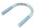 Standard U-Bolt, Zinc-Plated Steel, 5/16"-18 Thread Size, 6pk