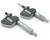 MiSUMi Digimatic Micrometer Head Lot, 2pcs