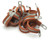 Adel Style #16, 1-inch, Clamp, Orange, 10 Piece Lot