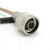 Type N Male to SMA Male M17/128-400 RG400 Coaxial Jumper, 1ft