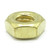 1/4-20 Brass Hex Nut, Plain, 50pc