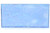 Hand Mold Glass Tile, Sky Blue, 3" x 6" x 3/8", 30pc Lot