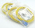 Belkin Fiber Optic Duplex Patch Cable, ST Male, SC Male, Yellow, 9.84ft, 5pc