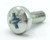 M4 x 10mm Zinc Plated Phillips Pan Head Machine Screws, 50pc