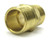 Brass Hex Nipple, 1/2" x 1/2" NPT Male Adapter Pipe Fitting, 8pcs