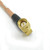 RG142 SMA Male to SMA Male Right Angle Coax Cable, 6in RG142 SMA Male to SMA Male Right Angle Coax Cable, 6in