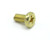 M4 X 7mm Gold Plated Phillips Flat Head Machine Screw, 25pk