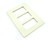 Pass & Seymour SP263-LA 3-Gang Wallplate, Light Almond, 10-pack