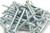 M4-0.7 x 45mm Zinc Plated Steel Pan Head Machine Screws, 50pcs