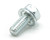 M4-0.7 x 10mm Steel Slotted Hex Bolts w/ Washer, 50pcs