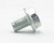 M4-0.7 x 6mm Hex Flange Bolt, Zinc, 50pcs