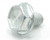 M4-0.7 x 6mm Hex Flange Bolt, Zinc, 50pcs