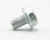 M4-0.7 x 6mm Hex Flange Bolt, Zinc, 50pcs