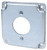 Steel City RS4 Electrical Box Cover with Opening for Single Round Receptical