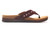 Spenco Women's Laguna Woven Flip Flop, Burgundy, 5.5 Wide