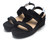 Blondo Women's Nyla Wedge Sandal, Black, 11