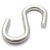 S Hook 1-1/4 inch Steel 25 Pack