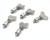 4002-6SW Stainless Steel 1/4 Turnlock Fastener Stud Assembly, 5pc