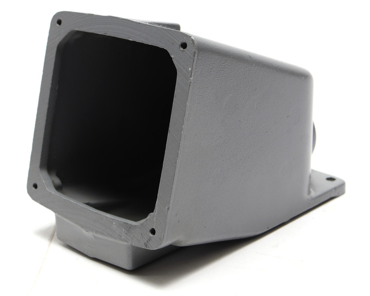 Hubbell BB601W IEC Pin and Sleeve Back Box, Gray Cast Aluminum