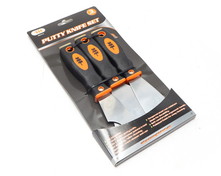 Illinois Industrial Tool 48375, Putty Knife, 3 Piece Set