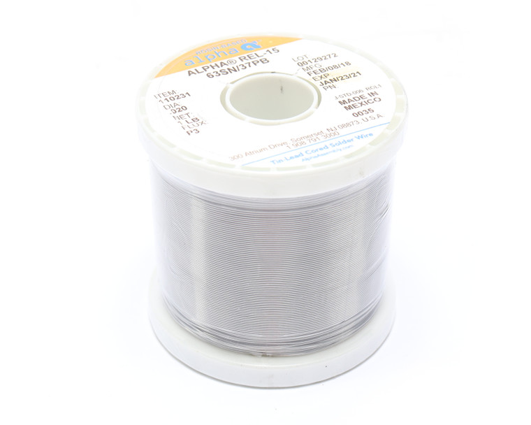 Alpha 110231, REL-15 Rosin Core Solder Wire (63SN/37PB), 1 Pound Alpha 110231, REL-15 Rosin Core Solder Wire (63SN/37PB), 1 Pound