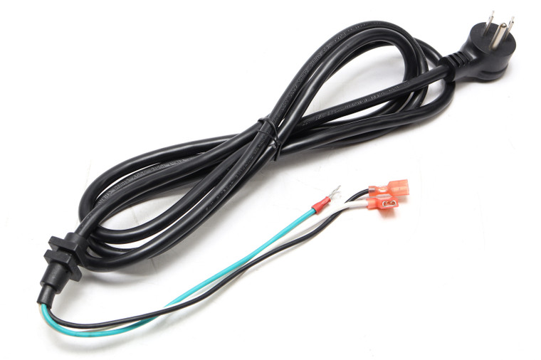 18/3 SJT Replacement Power Cord, Black, 6' With EL-601A Right Angle Plug