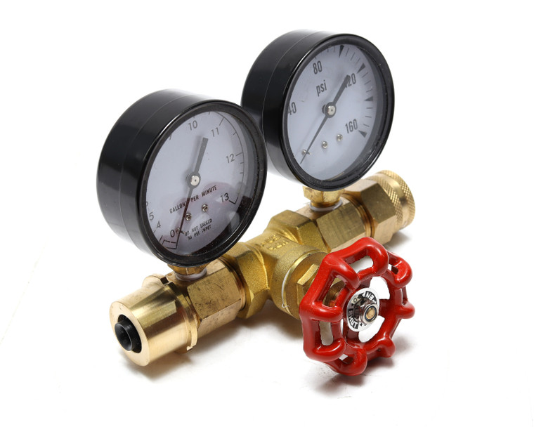 Water Pressure and Flow Test Gauge Assembly