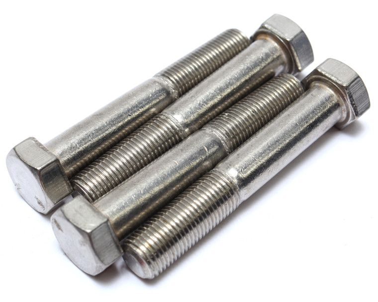 1/2"-20 x 3" Stainless Steel Hex Bolts, 4pcs